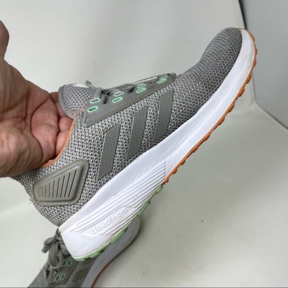 Adidas Womens Duramo 9 BB7006 Gray Running Shoes Sneakers Size 8 - Picture 11 of 14